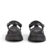 Sandalias Kenzi para niñas, de cuero negro