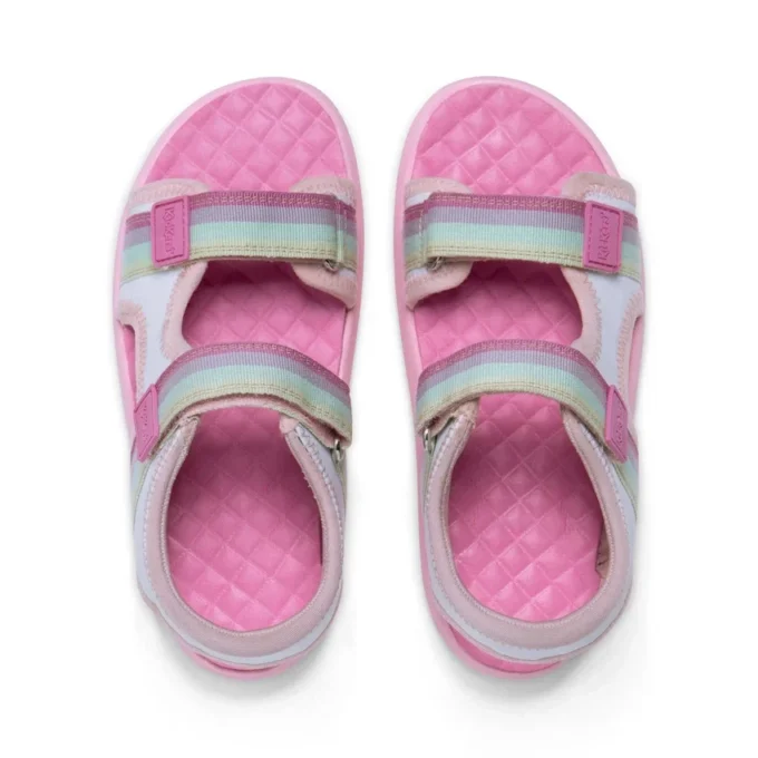 Sandalias Kickster para niña, color blanco