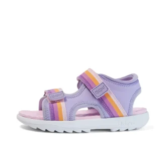 Sandalias Kickster para niñas junior, color morado