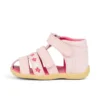 Sandalias para bebé Wriggle Flower de piel rosa