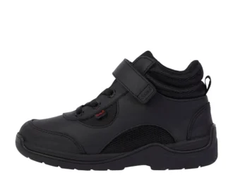 Stomper Hi de piel para niño, negro