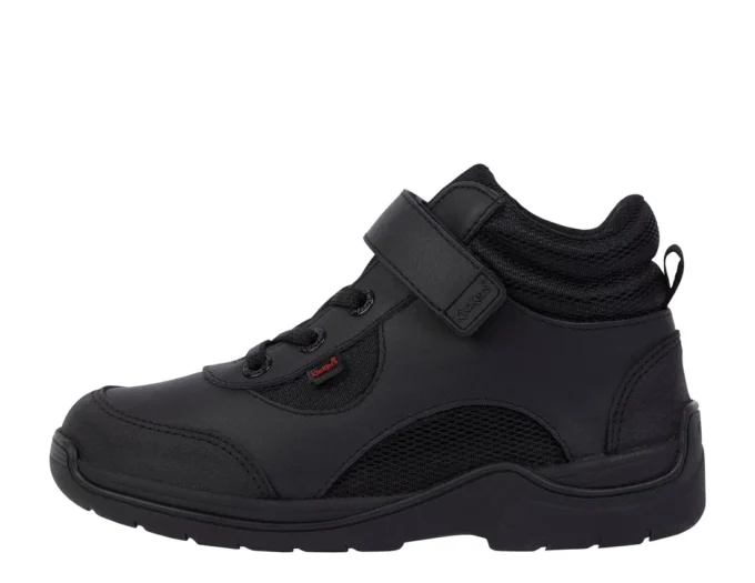 Stomper Hi de piel para niño, negro
