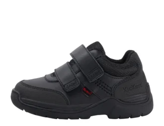 Stomper Mid de piel para niño, color negro