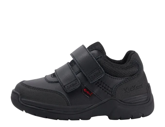 Stomper Mid de piel para niño, color negro
