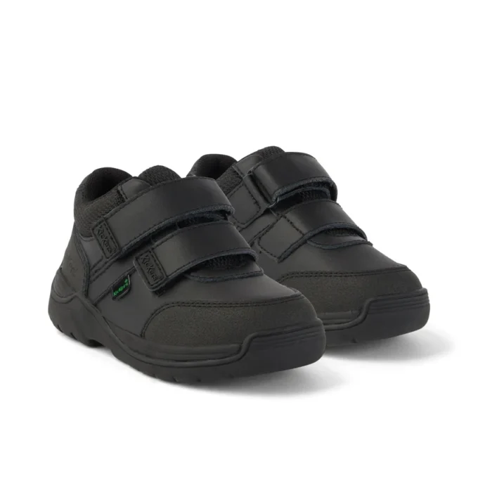 Stomper Mid de piel para niño, color negro