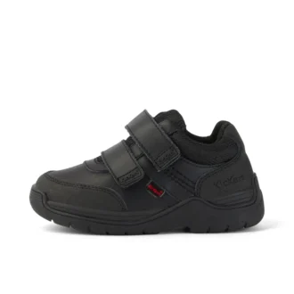 Stomper Mid de piel para niño, negro