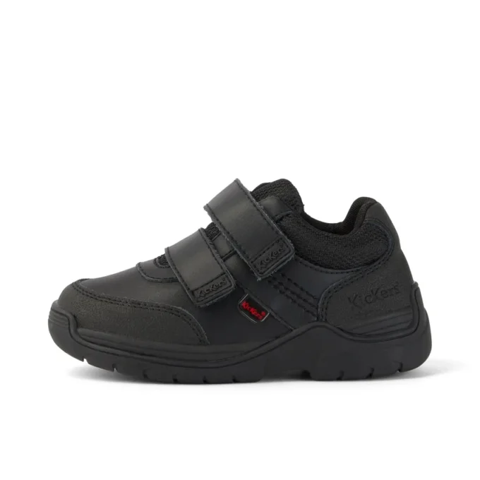 Stomper Mid de piel para niño, negro