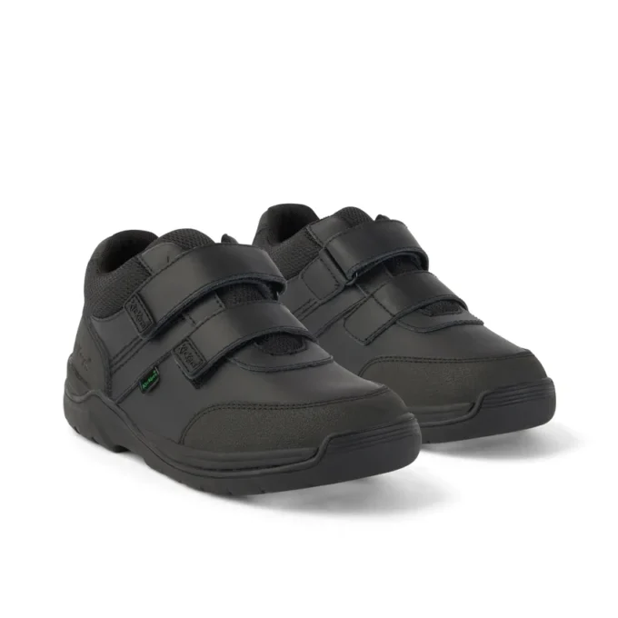 Stomper Mid de piel para niño, negro