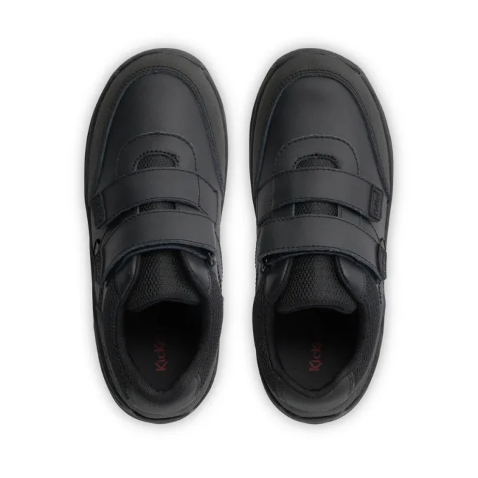 Stomper Mid de piel para niño, negro