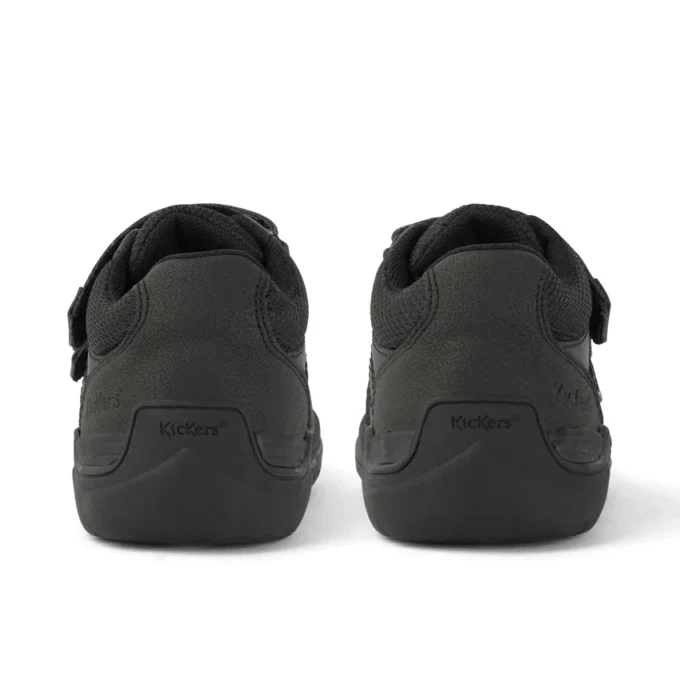 Stomper Mid de piel para niño, color negro