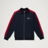 Sudadera clásica con cremallera Kickers para hombre, azul marino