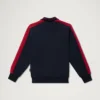 Sudadera clásica con cremallera Kickers para hombre, azul marino