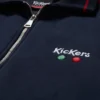 Sudadera clásica con cremallera Kickers para hombre, azul marino