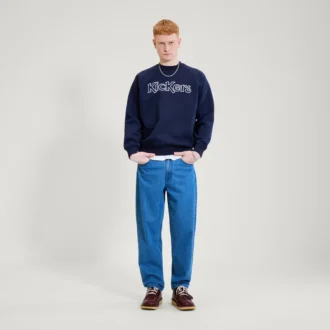 Sudadera unisex para adultos Kickers Classic Crew azul marino