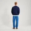 Sudadera unisex para adultos Kickers Classic Crew azul marino