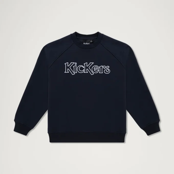 Sudadera unisex para adultos Kickers Classic Crew azul marino