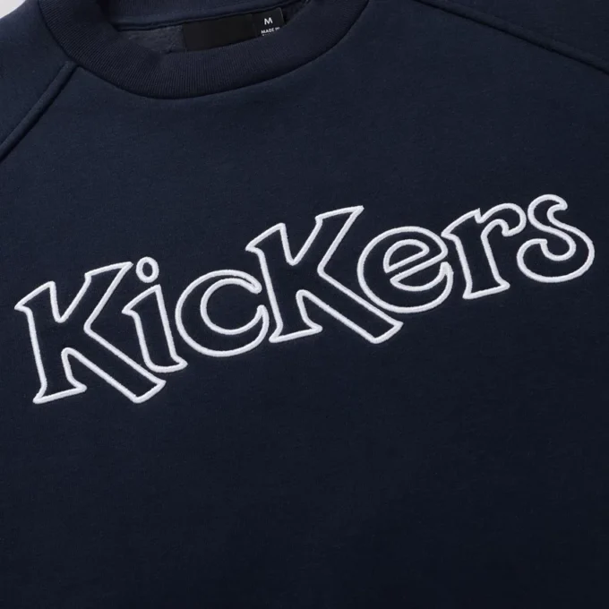 Sudadera unisex para adultos Kickers Classic Crew azul marino