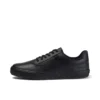 Tovni de cuero envejecido para adultos unisex, negro
