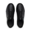 Tovni de cuero envejecido para adultos unisex, negro