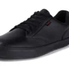Tovni de cuero envejecido para adultos unisex, negro