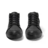 Tovni Hi de cuero alternativo para adultos unisex, negro