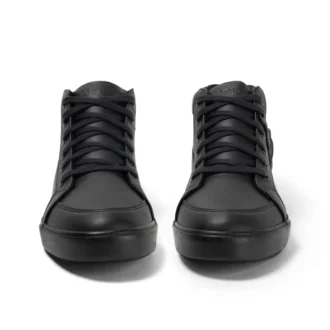 Tovni Hi de cuero alternativo para adultos unisex, negro