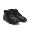 Tovni Hi de cuero alternativo para adultos unisex, negro