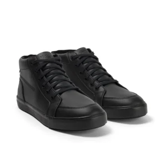 Tovni Hi de cuero alternativo para adultos unisex, negro