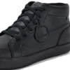 Tovni Hi de cuero alternativo para adultos unisex, negro