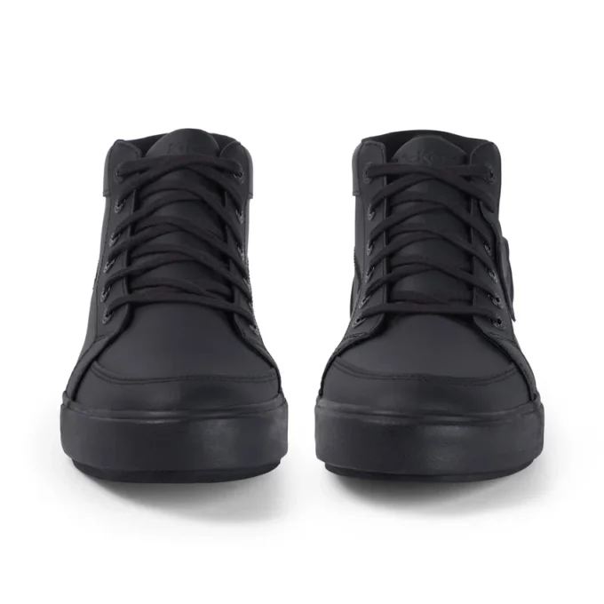 Tovni Hi de cuero negro unisex para adultos