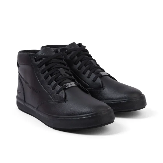Tovni Hi de cuero negro unisex para adultos
