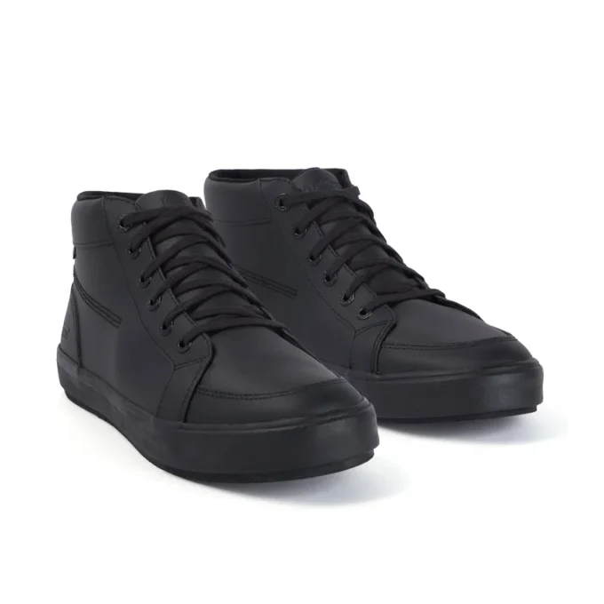 Tovni Hi de cuero negro unisex para adultos