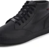 Tovni Hi de cuero negro unisex para adultos