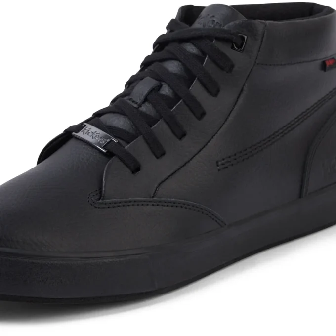 Tovni Hi de cuero negro unisex para adultos