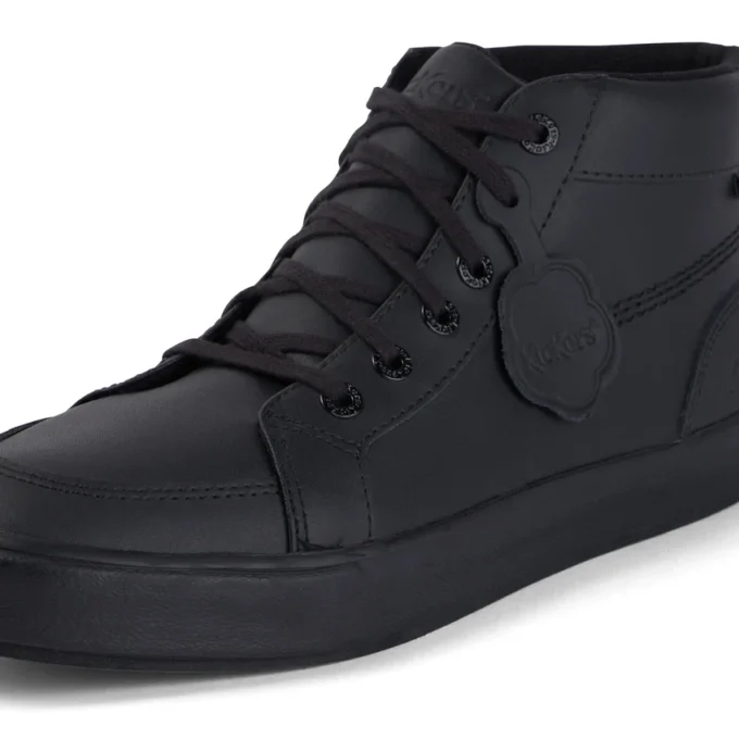 Tovni Hi de cuero negro unisex para adultos