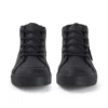 Tovni Hi de cuero negro unisex para jóvenes
