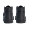 Tovni Hi de cuero negro unisex para jóvenes