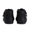 Tovni Hi de cuero negro unisex para niños