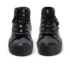 Tovni Hi Stack Chain para mujer joven, charol negro