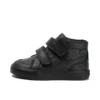 Tovni Hi Vel unisex para niños, imitación de piel, negro
