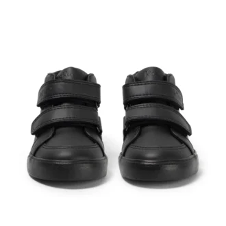 Tovni Hi Vel unisex para niños, imitación de piel, negro