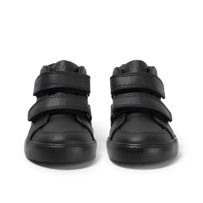 Tovni Hi Vel unisex para niños, imitación de piel, negro