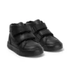 Tovni Hi Vel unisex para niños, imitación de piel, negro