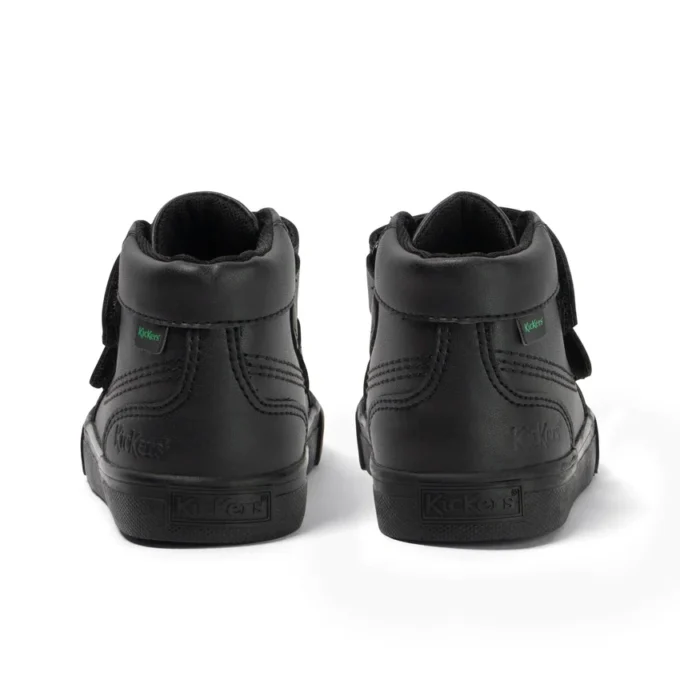 Tovni Hi Vel unisex para niños, imitación de piel, negro