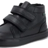 Tovni Hi Vel unisex para niños, imitación de piel, negro