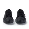 Tovni Lacer de cuero negro unisex para adultos