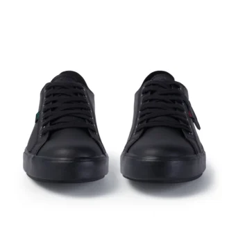 Tovni Lacer de cuero negro unisex para adultos