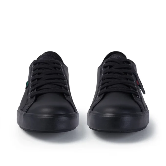 Tovni Lacer de cuero negro unisex para adultos