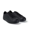 Tovni Lacer de cuero negro unisex para adultos