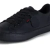 Tovni Lacer de cuero negro unisex para adultos